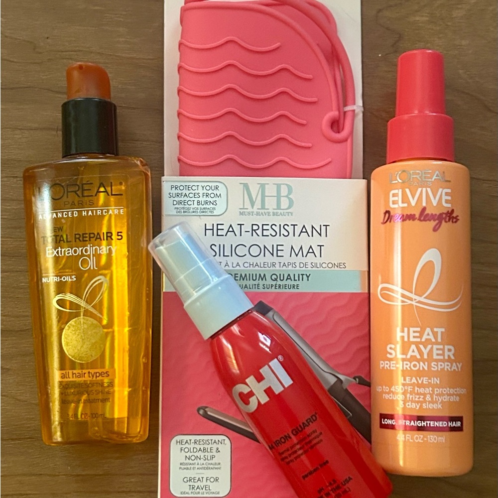 NEW Heat Hair Care Products! L'Oreal Elvive, Total Repair, CHI & MH Beauty
